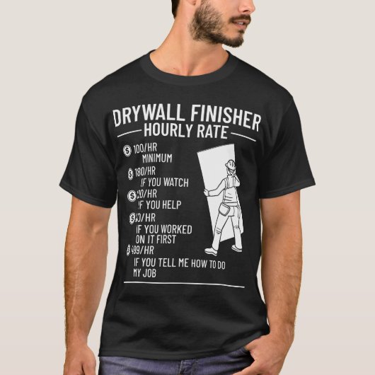 Drywall Finisher Repair Installer Drywaller Hanger T-Shirt (Vorderseite)