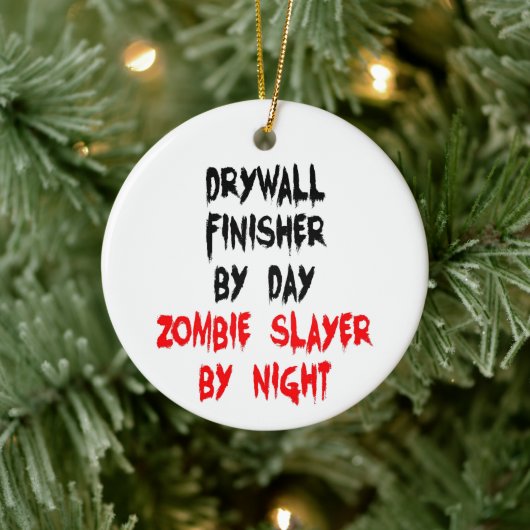 Drywall Finisher Zombie Slayer Keramik Ornament (Baum)