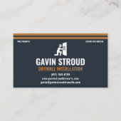 Drywall Installation Modern Charcoal & Copper Visitenkarte (Vorderseite)