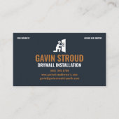 Drywall Installation & Taping Modern Navy & Copper Visitenkarte (Vorderseite)