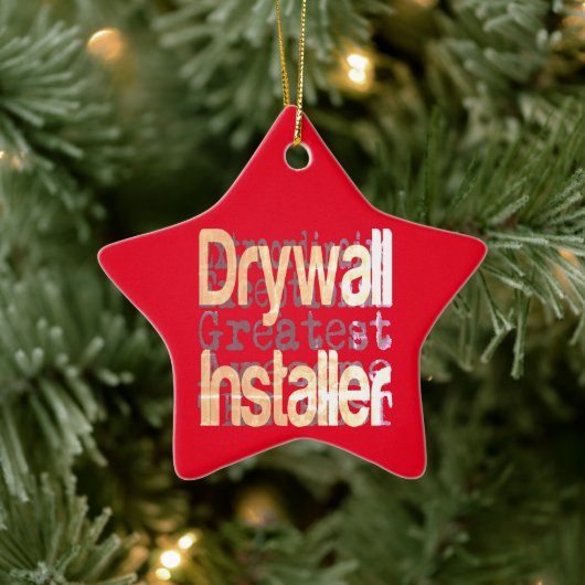 Drywall Installer Extraordinaire Keramik Ornament (Baum)