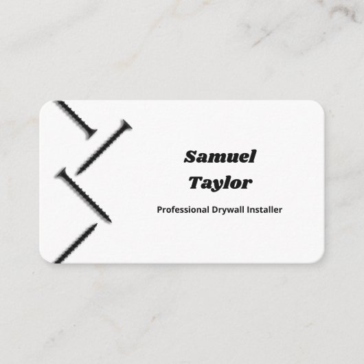 Drywall-Installer Visitenkarte (Vorderseite)