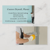 Drywall, Plaster, Sheetrock End Business Car Visitenkarte (Vorne/Hinten)