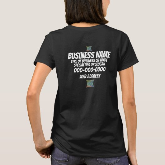 Drywall Repair Business Staff Logo Uniform T-Shirt (Rückseite)