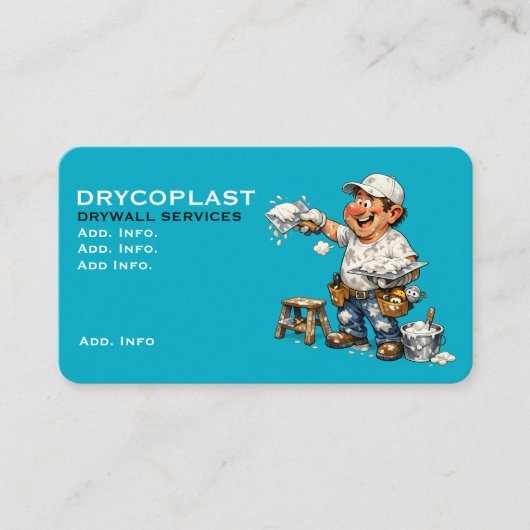 Drywall Service Business Card Visitenkarte (Vorderseite)