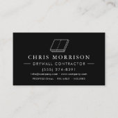 Drywall Sheetrock Contractor Visitenkarte (Vorderseite)
