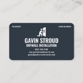 Drywall Specialist Modern Charcoal & Copper Visitenkarte (Vorderseite)