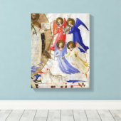 ds 558 f.67v St. Dominic mit vier musikalischen En Leinwanddruck (Insitu (Holzboden))