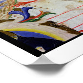 ds 558 f.67v St. Dominic mit vier musikalischen En Poster (Ecke)