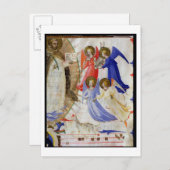 ds 558 f.67v St. Dominic mit vier musikalischen En Postkarte (Vorne/Hinten)