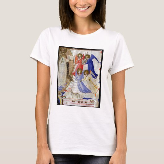 ds 558 f.67v St. Dominic mit vier musikalischen En T-Shirt (Vorderseite)