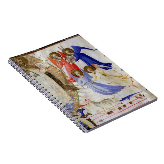 ds 558 f.67v St Dominic mit vier musikalischen Notizblock (Rechte Seite)