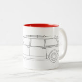 DS Break Safari-Abbildung Zweifarbige Tasse (VorderseiteRechts)