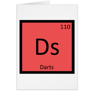 Ds - Darts Sports Chemistry Periodic Table Symbol
