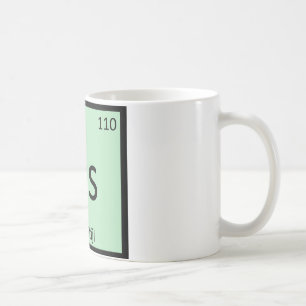 DS - De Stijl Art Chemistry Periodic Table Symbol Kaffeetasse