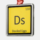 Ds - Demviled Eggs Appetizer Chemie Symbol Ornament Aus Metall (Links)
