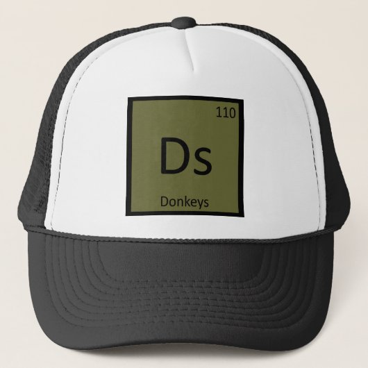 Ds - Geber Chemie Periodisches Tabellenelement Truckerkappe (Vorderseite)