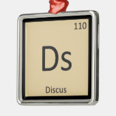 Ds - Symbol für diskustische Track- und Feldchemie Ornament Aus Metall (Links)