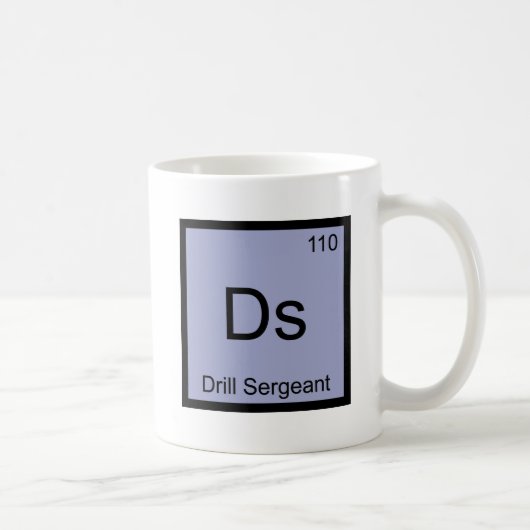 Ds - Symbol-T-Shirt des drillsergeant-chemischen E Kaffeetasse (Rechts)