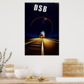 DSB Danske Statsbaner Dänischer Staat Bahn Poster (Küche)