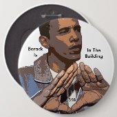 DSB stützt gewählten Präsidenten Obama Button (Vorne & Hinten)