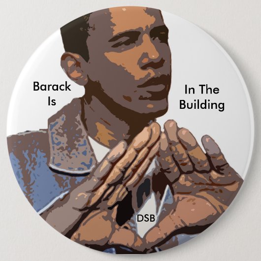 DSB stützt gewählten Präsidenten Obama Button (Vorderseite)