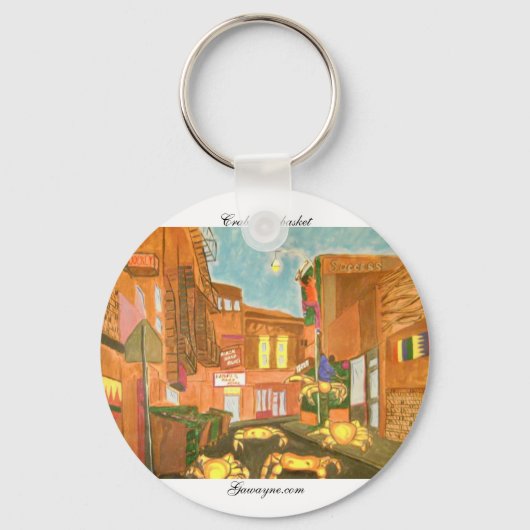 DSC00814 Krebse in einem Korb Schlüsselanhänger (Vorderseite)