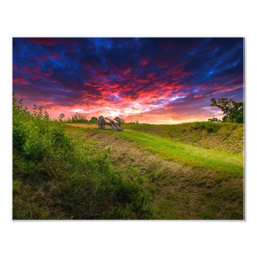 DSC02295(1)-Canon auf dem Schlachtfeld in Yorktown Fotodruck (Vorne)