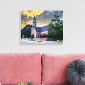 DSC02400-2-Bruton Parrish Church bei Sunset Leinwanddruck (Insitu (Wohnzimmer))