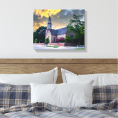DSC02400-2-Bruton Parrish Church bei Sunset Leinwanddruck (Insitu (Schlafzimmer))