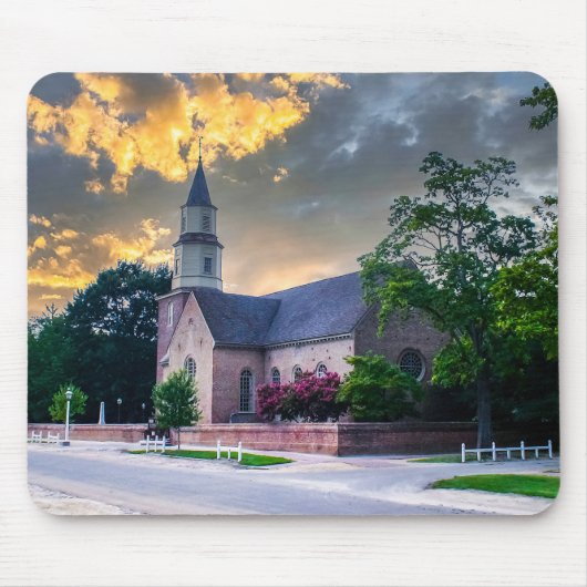 DSC02400-2-Bruton Parrish Church bei Sunset Mousepad (Vorne)