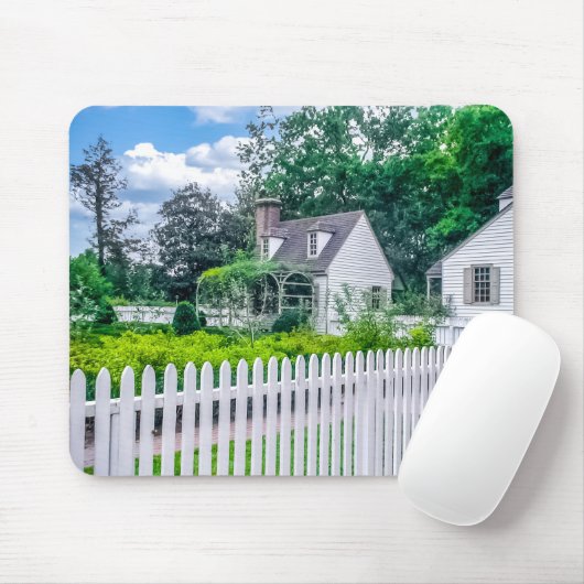 DSC02417-Oberst Williamsburg House mit Picket Fenc Mousepad (Mit Mouse)