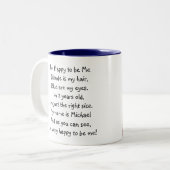 DSC_0297, bin ich glücklich, das ich zu sein, ist Zweifarbige Tasse (Vorderseite Links)