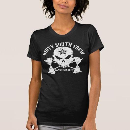 DSC entbeint der Behälter-Schwarzes der Frauen T-Shirt (Vorderseite)