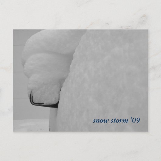 DSCF1089, Schneesturm '09 Postkarte (Vorderseite)