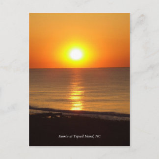 DSCF2915, Sunrise at Topsail Island, NC Postkarte