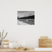 DSCF7656bw, Saratoga Raceway, Seit August 3, 1863 Poster (Küche)