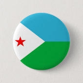 Dschibouti-Landesflaggenationssymbol Button (Vorderseite)