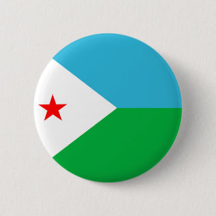 Dschibouti-Landesflaggenationssymbol Button