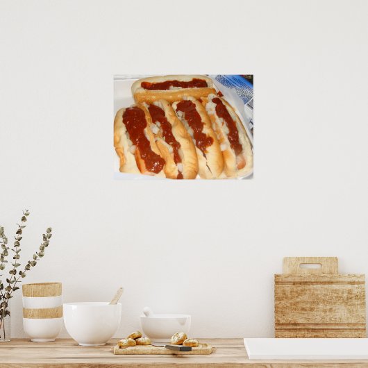 Dschibujab-Hunde Poster (Küche)