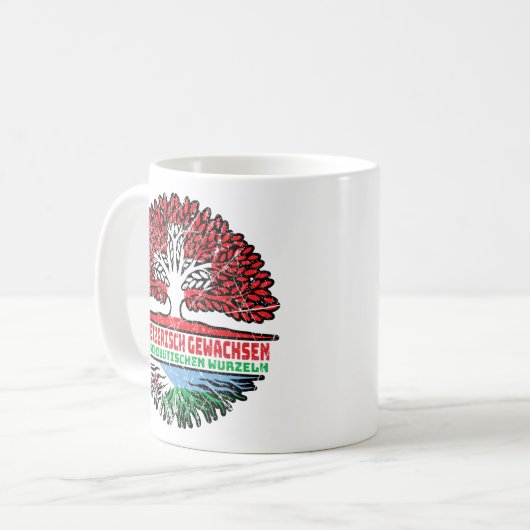 Dschibuti Dschibutisch Schweizer Baum Kaffeetasse (Vorderseite Links)