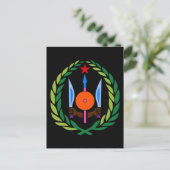 Dschibuti-Emblem Postkarte (Stehend Vorderseite)