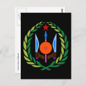Dschibuti-Emblem Postkarte (Vorne/Hinten)