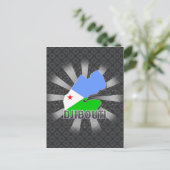 Dschibuti Flag Karte 2.0 (Stehend Vorderseite)