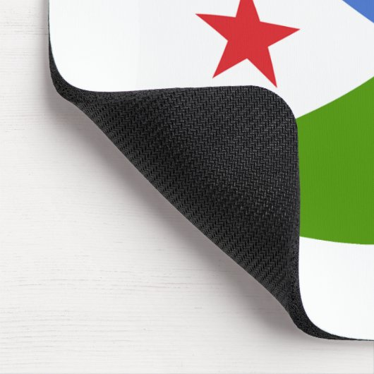 Dschibuti Flag Mousepad (Ecke)