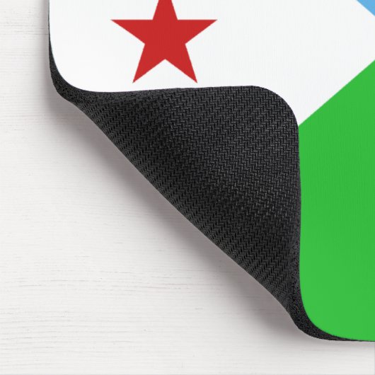 Dschibuti Flag Mousepad (Ecke)