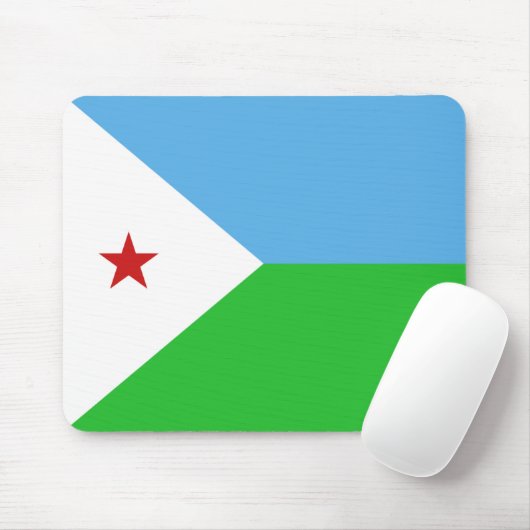 Dschibuti Flag Mousepad (Mit Mouse)