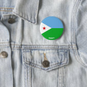 Dschibuti Flag Niedlich Patriotic Button (Beispiel)