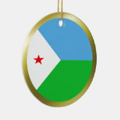 Dschibuti Flag Ornament (Rechts)