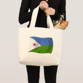 Dschibuti Flag Tote Bag Jumbo Stoffbeutel (Vorderseite (Produkt))
